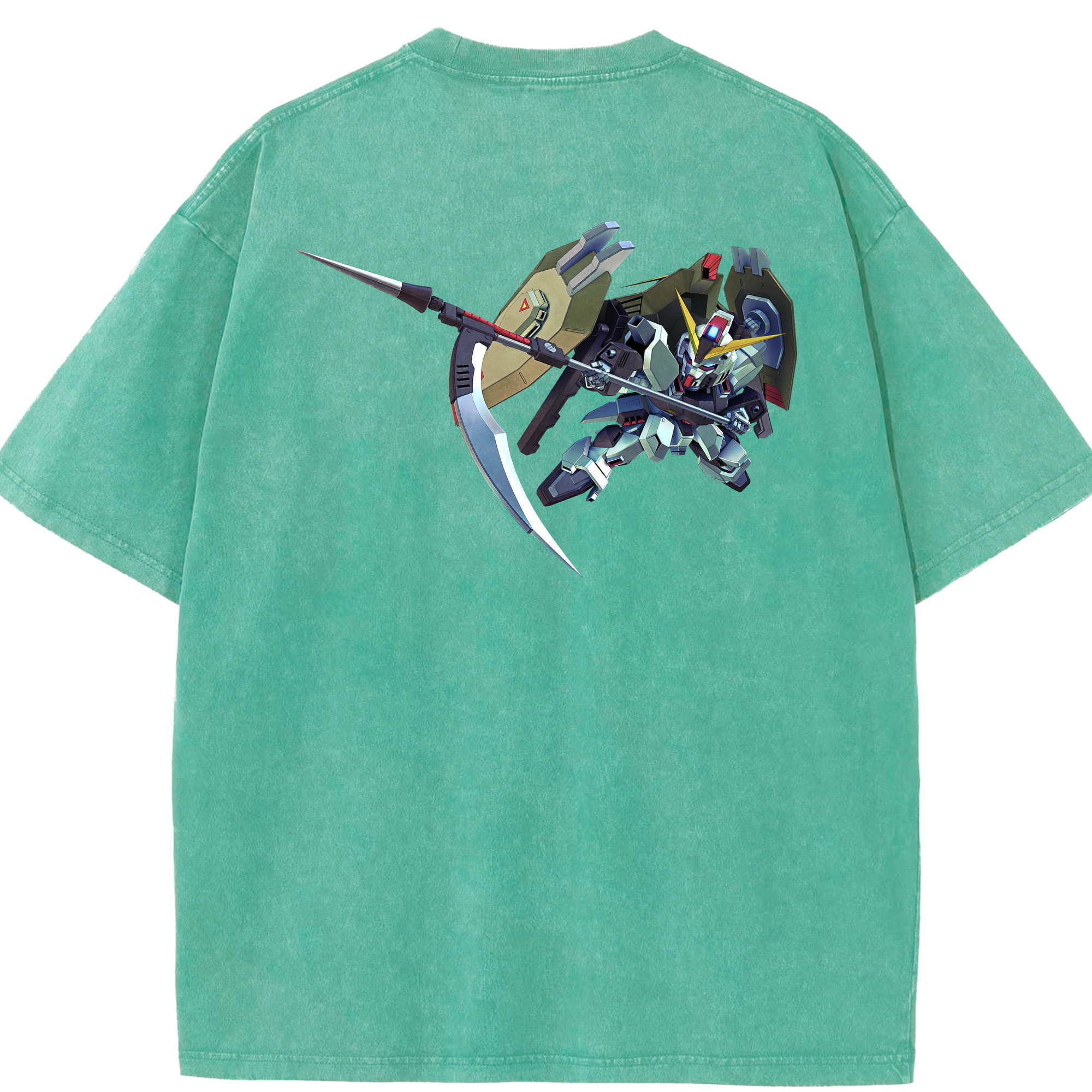 （画像用） 機動戦士ガンダム Mobile Suit Gundam 綿100% ヴィンテージ風 半袖Tシャツ（背面プリント）